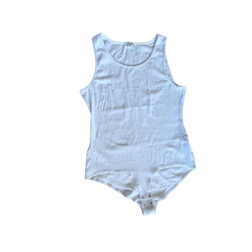 J‎ Crew Bodysuit Tank XL White - Picture 2 of 5
